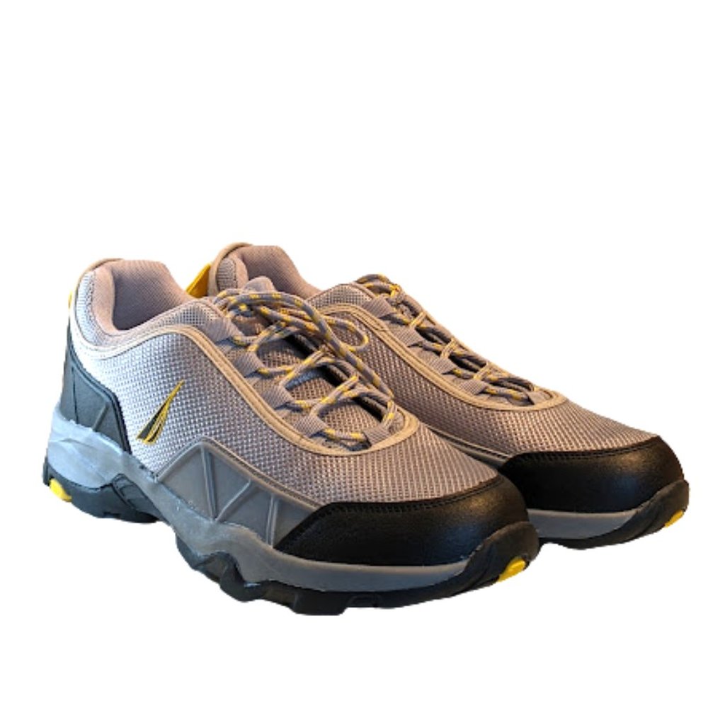 Nautica Caspian Gray Mesh Capped Toe Sneakers Size 9 New